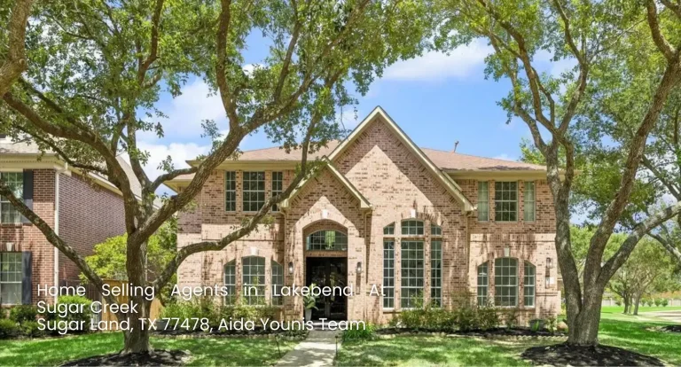Stunning brick home in Lakebend At Sugar Creek presented by expert home selling agents sugar land at Aida Younis Team.